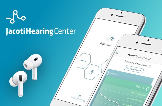 Jacoti Hearing Center test app compatible with Apple Airpods and Airpods pro